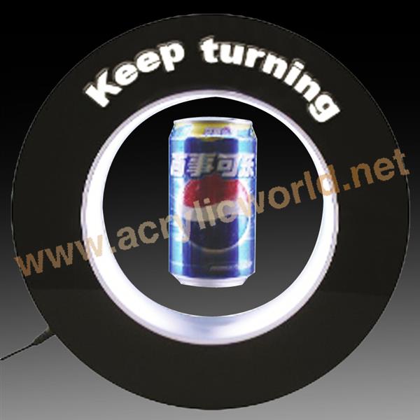 LED acrylic magnetic floating beer display
